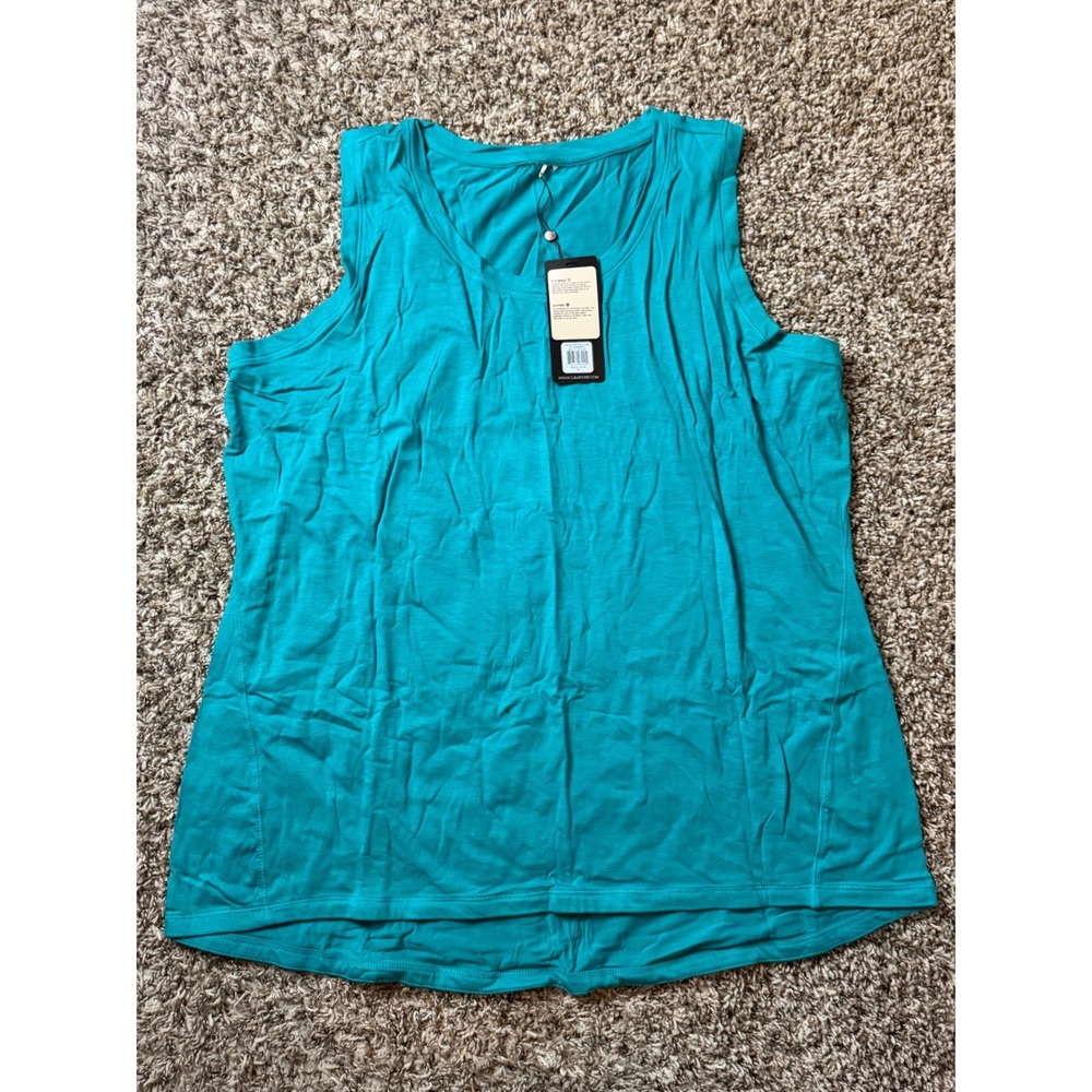 CALIA by Carrie Underwood Essential Tank Top Blue Grass WAX00008WP Plus Size 2X